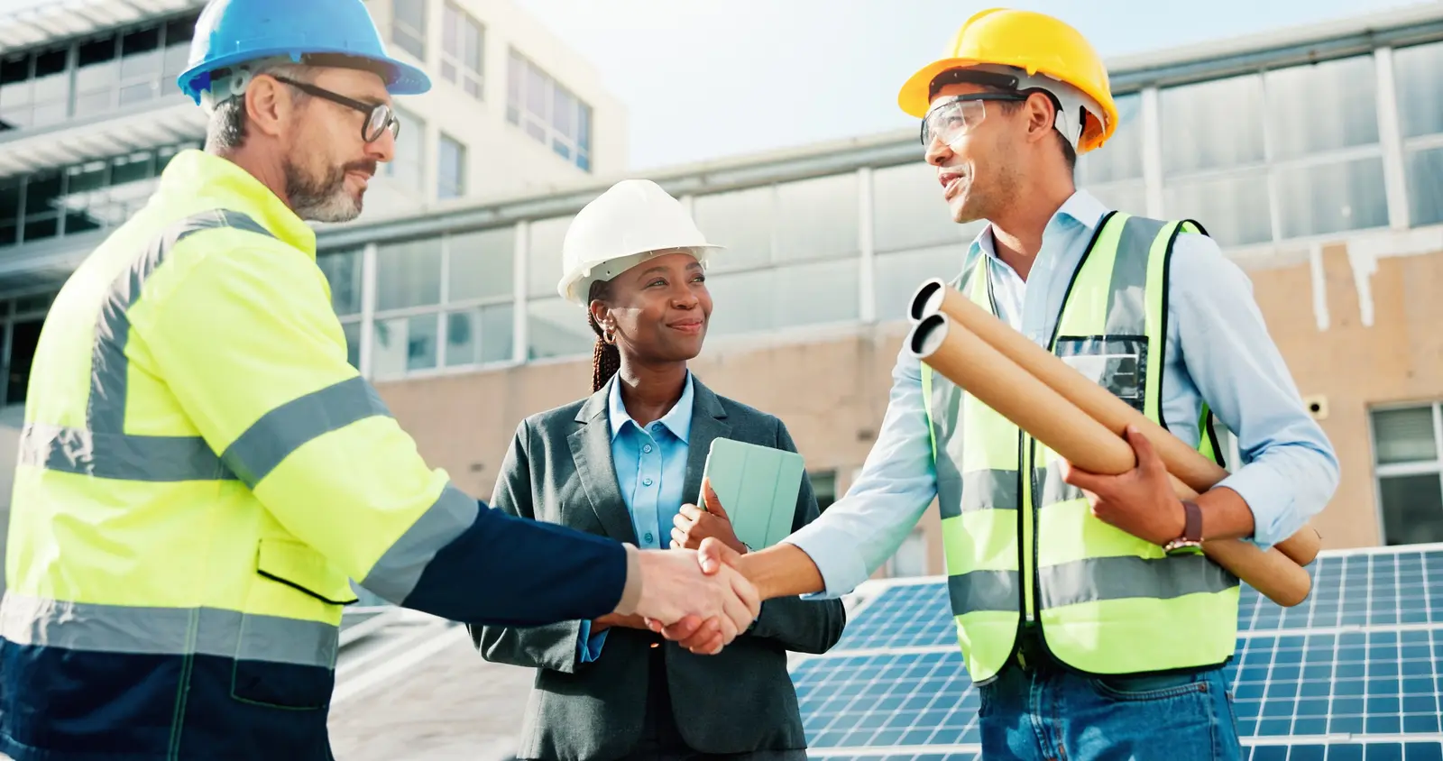 Commercial Solar Installers South Africa | P&P Solar Solutions Commercial solar installation project consultation for businesses in South Africa